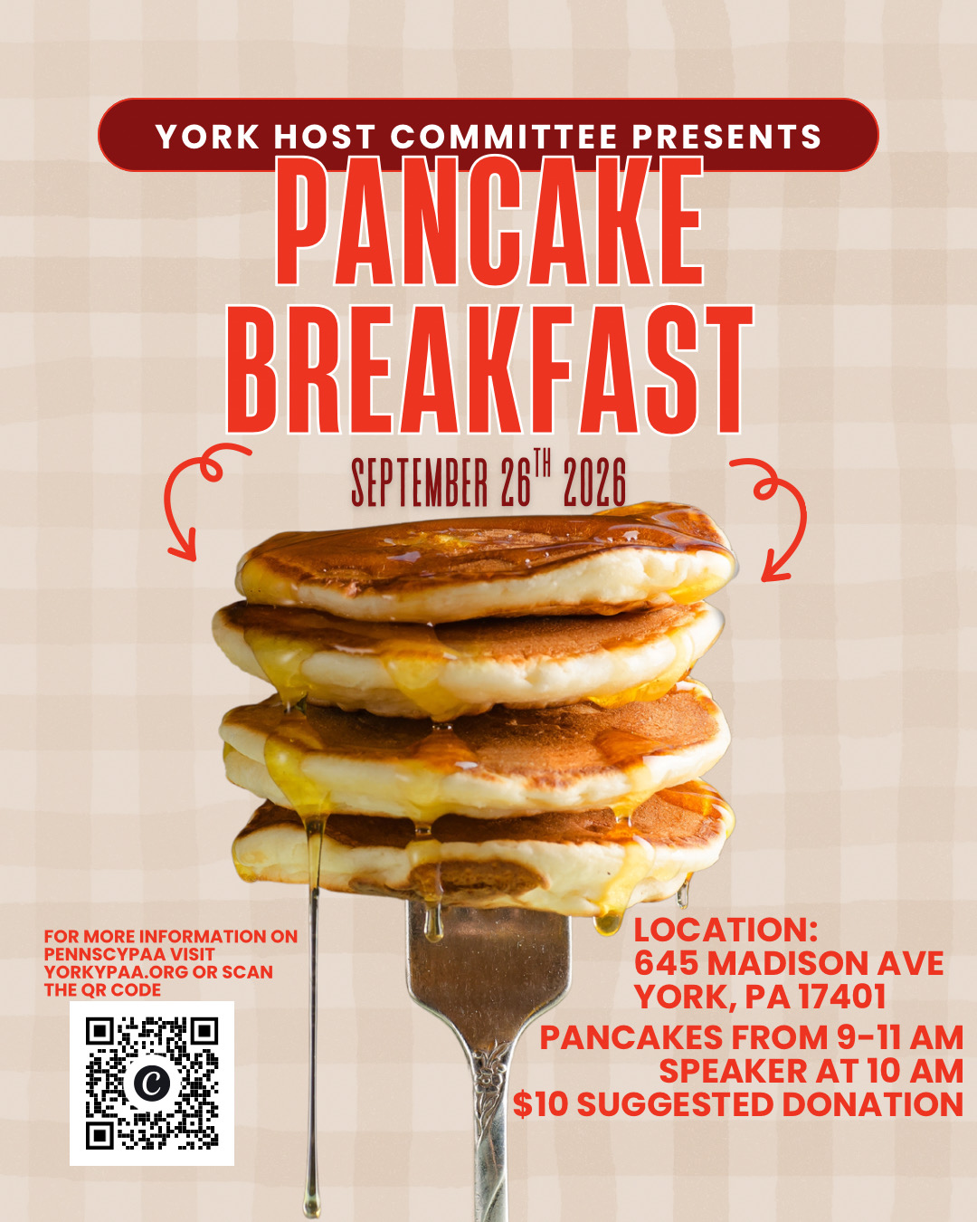 Pancake Breakfast - September 26, 2026